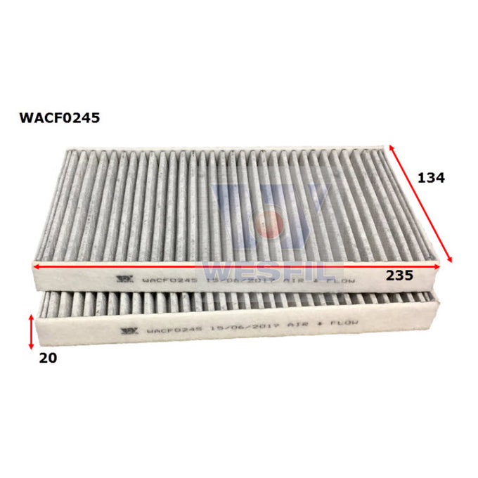 Wesfil Cabin Air Filter WACF0245