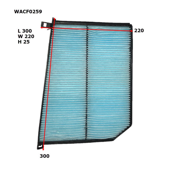 Wesfil Cabin Air Filter WACF0259