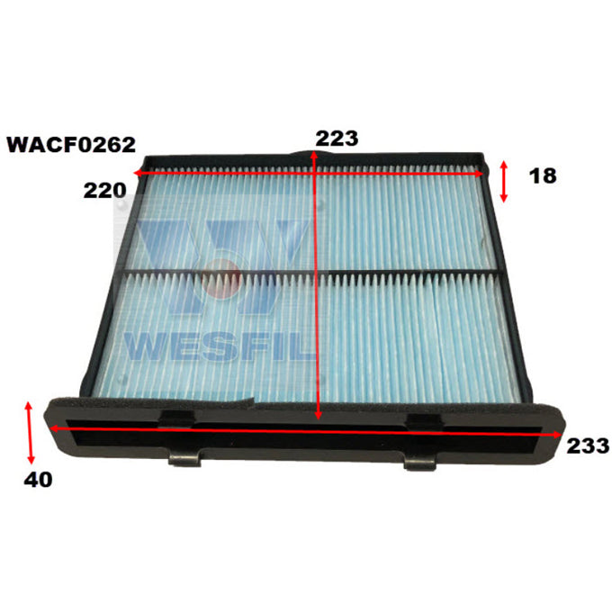 Wesfil Cabin Air Filter WACF0262