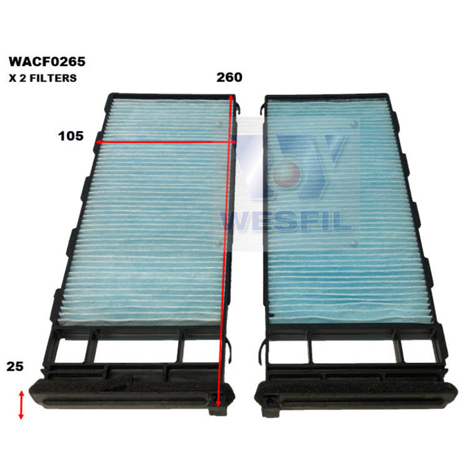 Wesfil Cabin Air Filter WACF0265