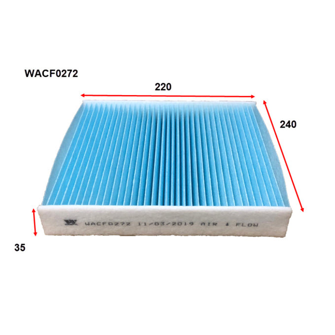 Wesfil Cabin Air Filter WACF0272