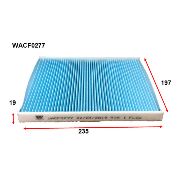 Wesfil Cabin Air Filter WACF0277