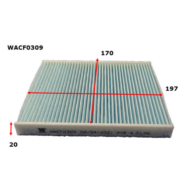 Wesfil Cabin Air Filter WACF0309