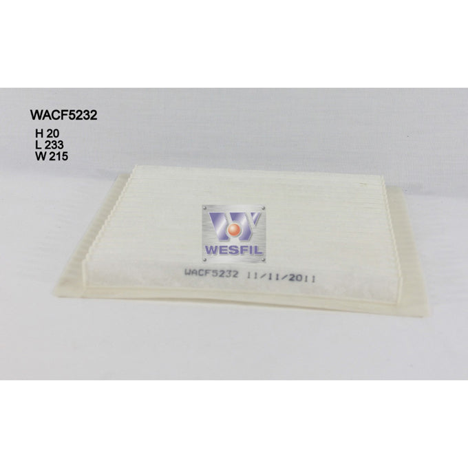 Wesfil Cabin Air Filter WACF5232