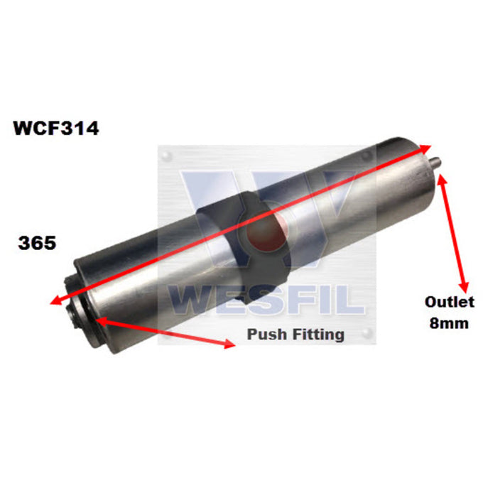 Wesfil Diesel Fuel Filter WCF314