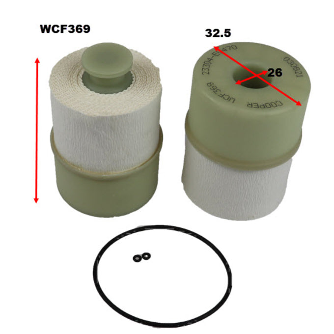 Wesfil Diesel Fuel Filter WCF369
