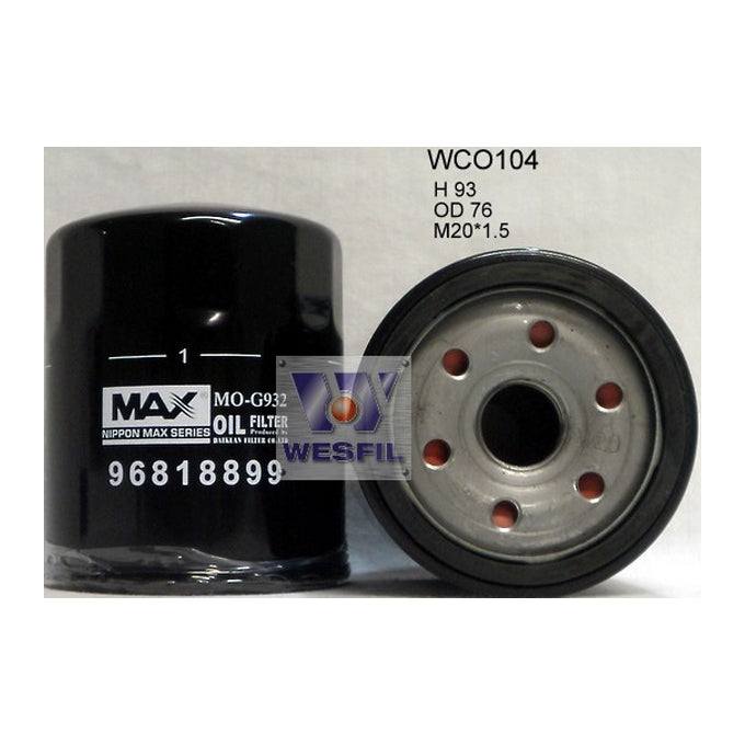 Wesfil Oil Filter WCO104NM