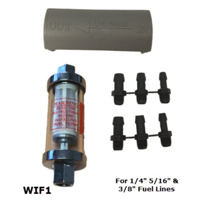 Wesfil Plastic In-line Fuel Filter WIF1