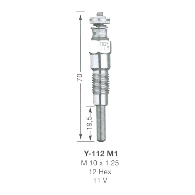 NGK Glow Plug Y-112M-1